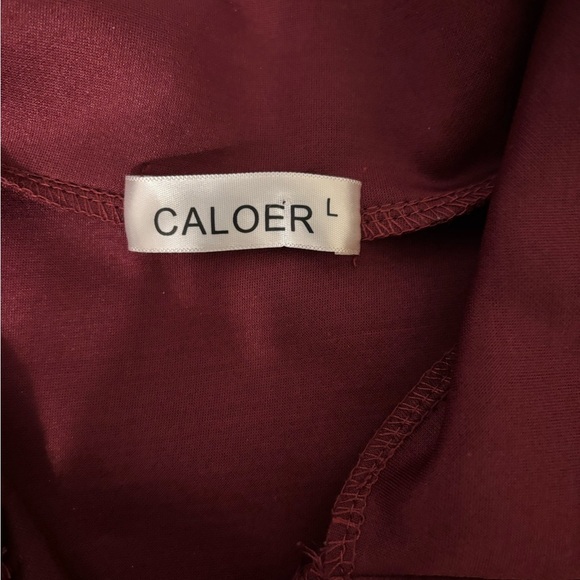 Women's Burgundy Quarter-Zip Sweatshirt - Picture 2 of 8